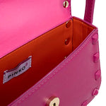 Pinko Kids Borsa a Tracolla Fucsia con Borchie per Bambine (dettaglio)