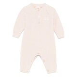 Elisabetta Franchi La Mia Bambina Tutina Rosa con Logo per Neonate