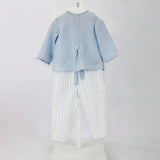 Barcellino Camicia Cielo con Pantaloni a Righe