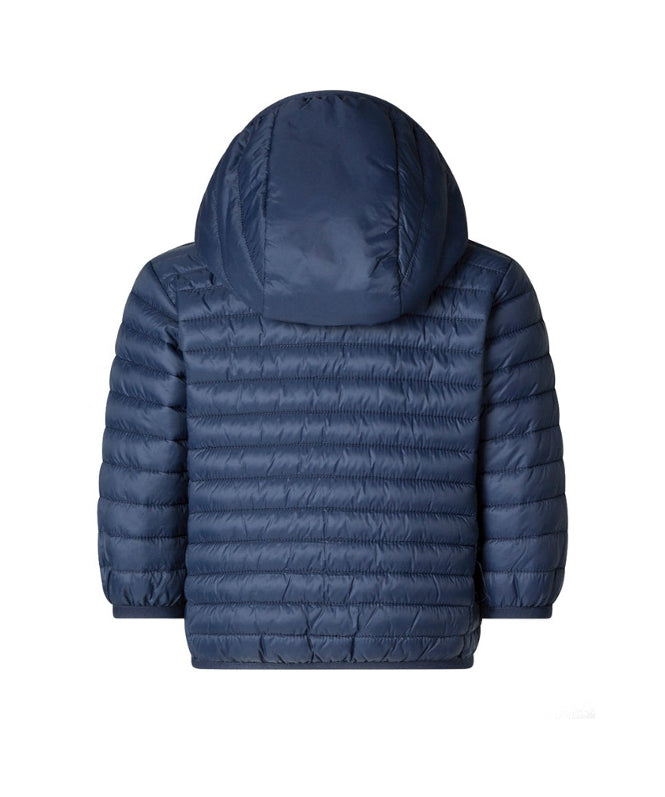 Save The Duck Kids Piumino Blu con Patch Logo per Neonati (retro)