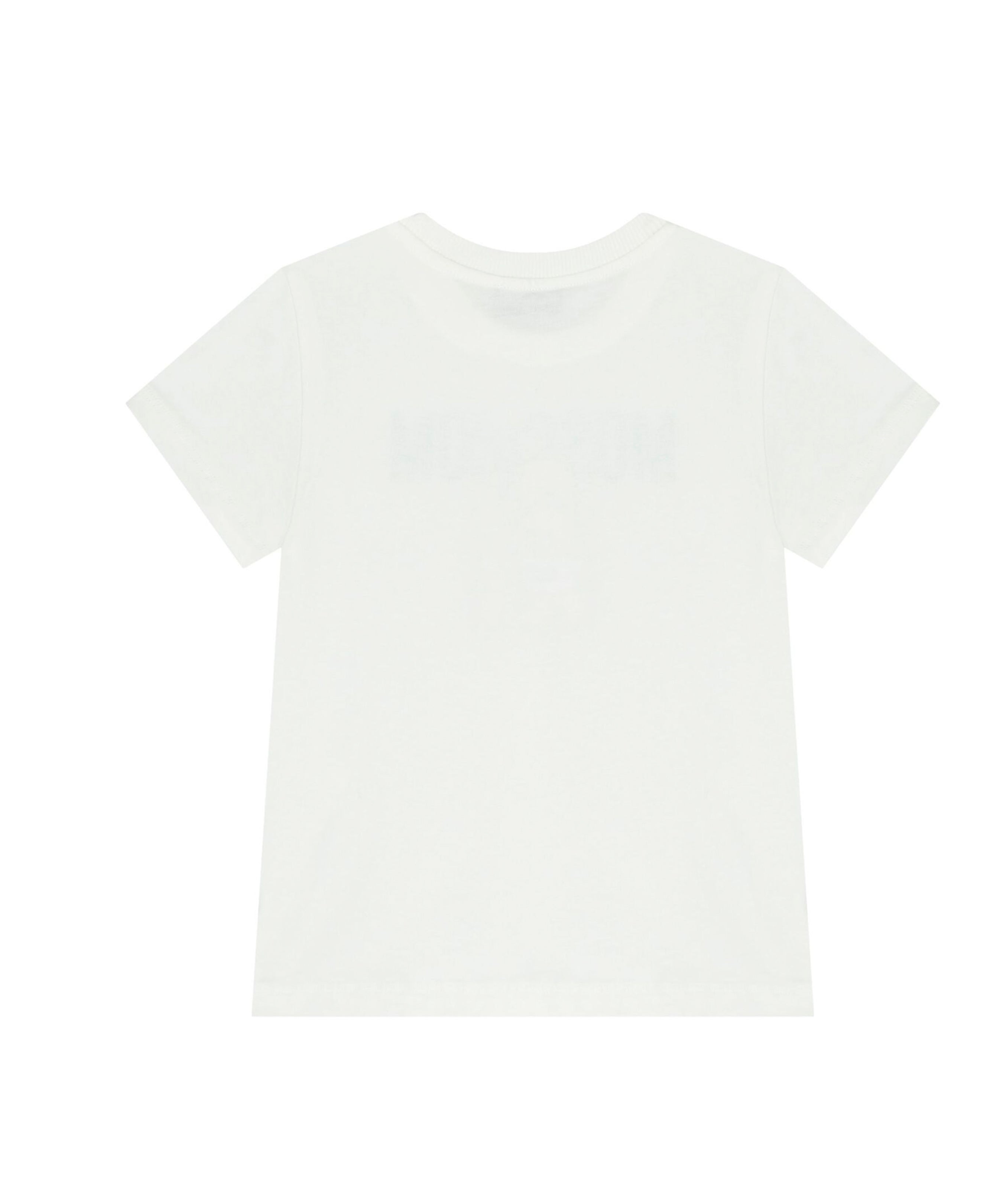 Moschino Kids T-shirt Panna con Stampa Teddy (retro)