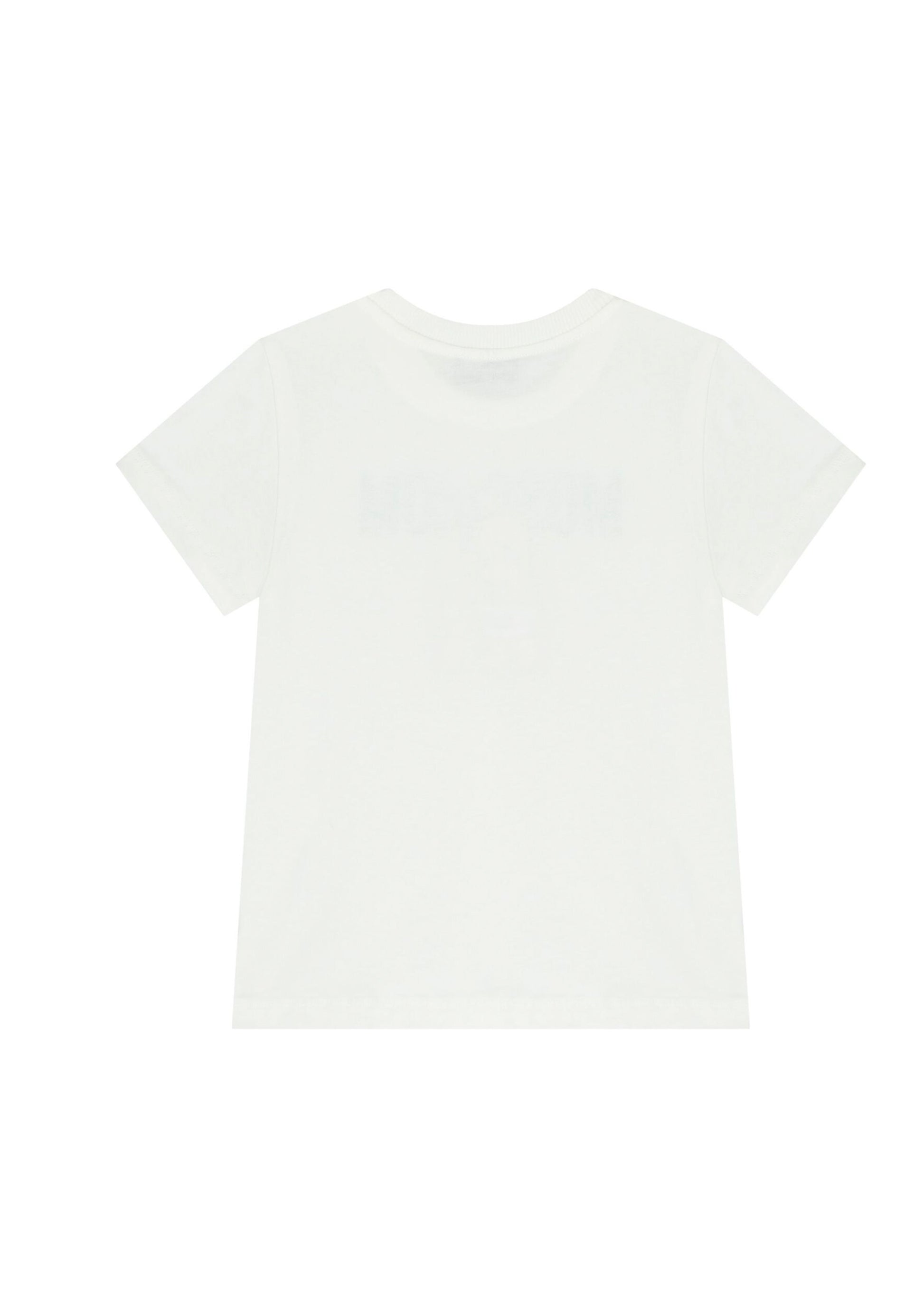 Moschino Kids T-shirt Panna con Stampa Teddy (retro)