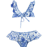 4Giveness Costume Bikini Antibes Azzurro per Bambine
