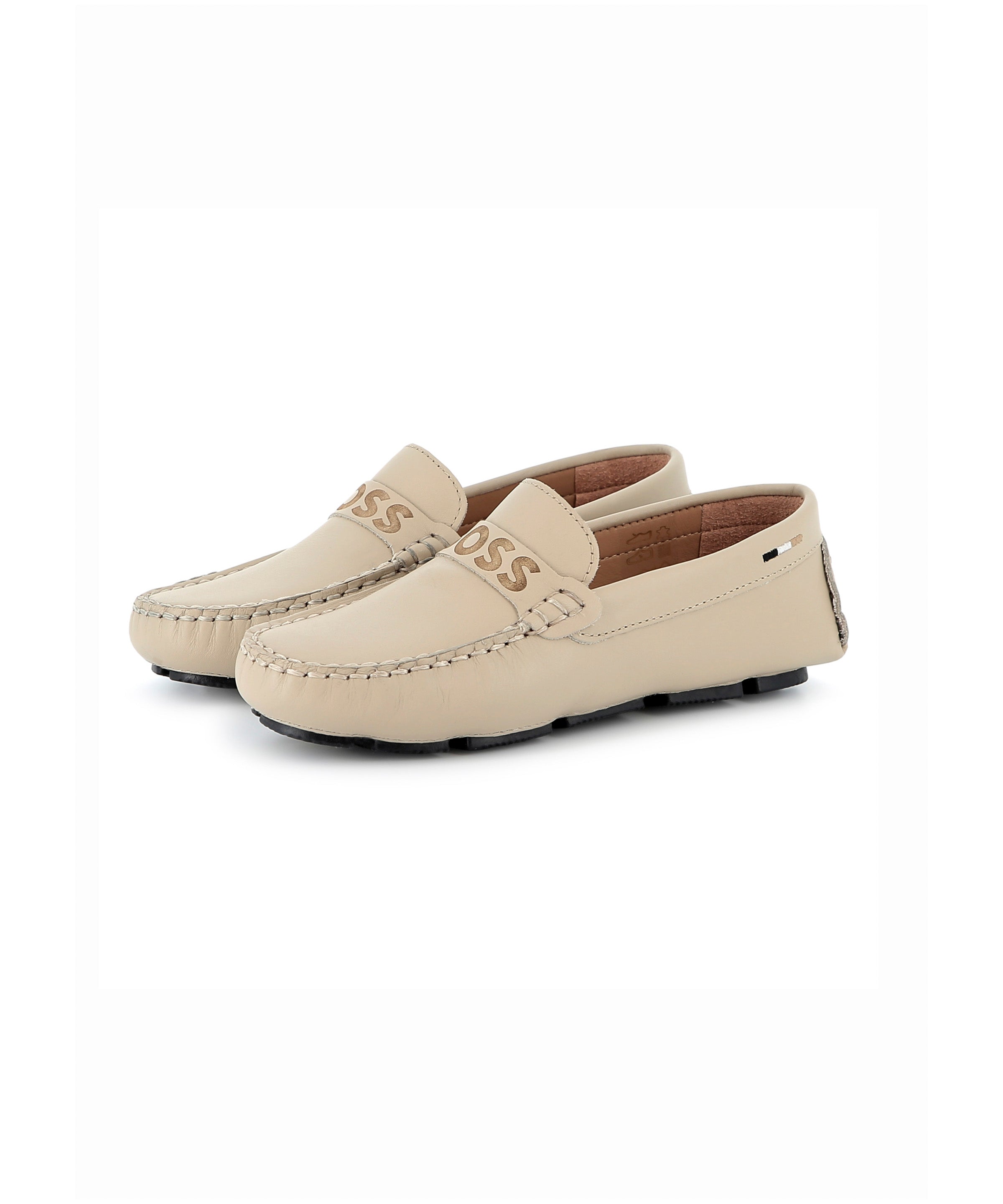 Boss Kids Mocassini Beige per Bambini