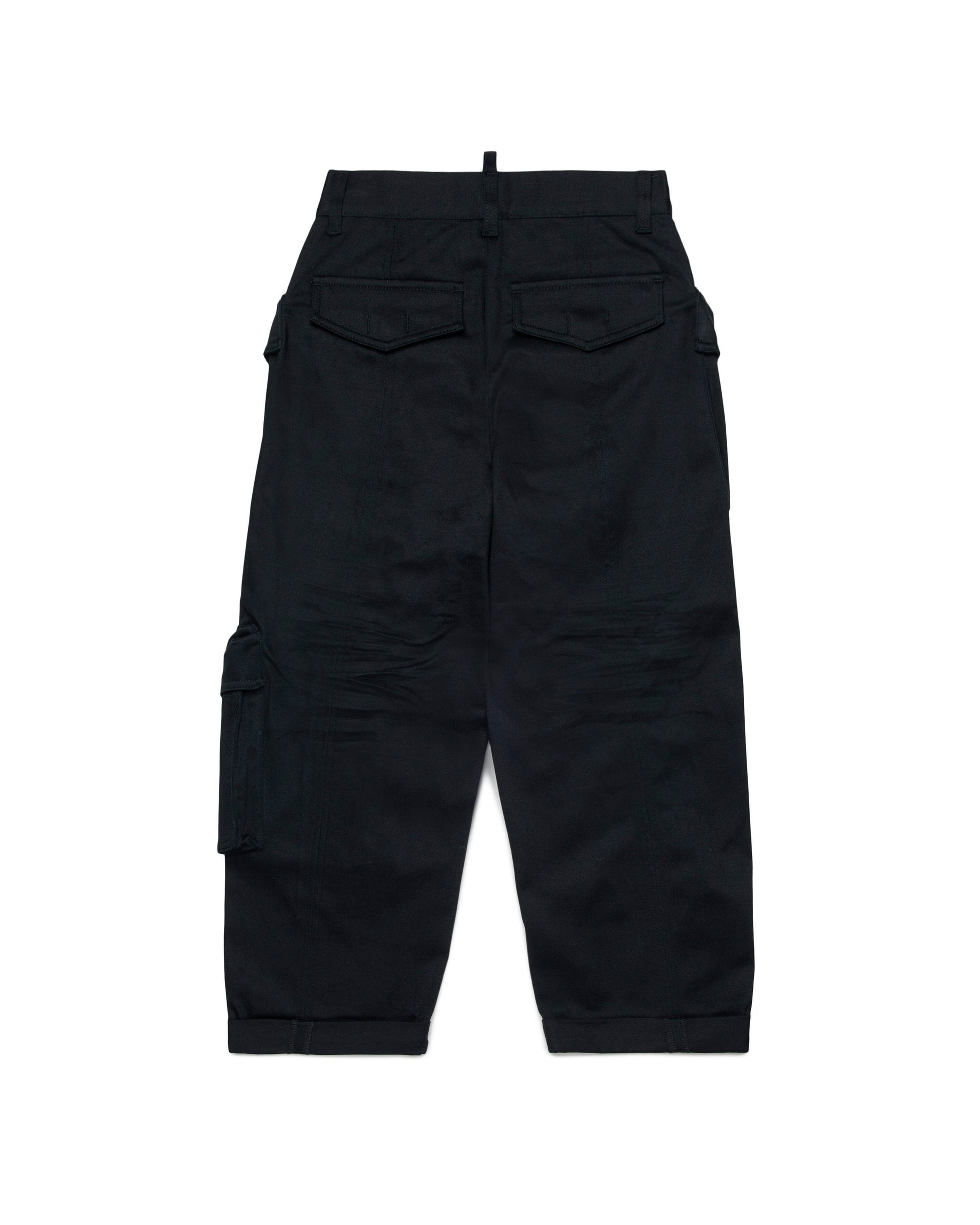 Dsquared2 Kids Pantaloni Cargo Neri per Bambini