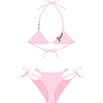 Barrow Kids Costume Bikini Rosa con Logo per Bambine