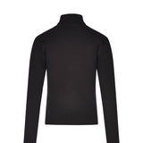 Odi et Amo Black Studded Knit Turtleneck Sweater for Girls