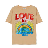 Pinko Kids T-shirt Sabbia con Stampa per Bambine