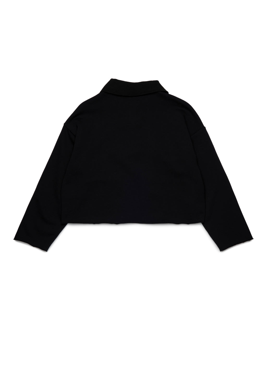 N°21 Kids Felpa con Zip Nera con Stampa per Bambine