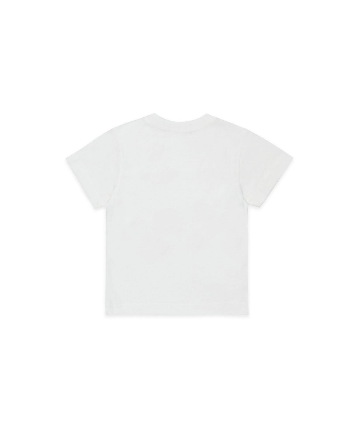 Diesel Kids T-shirt Bianca con Oval D per Neonati (retro)