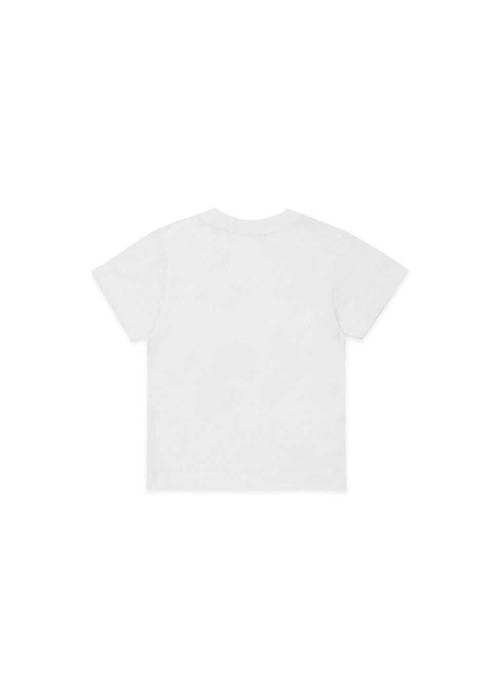 Diesel Kids T-shirt Bianca con Oval D per Neonati (retro)