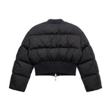 Elisabetta Franchi La Mia Bambina Bomber Imbottito Nero per Bambine