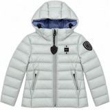 BLAUER Kids Piumino con cappuccio bianco per Bambini