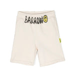 Barrow Kids Short Crema con Stampa Logo per Bambini frontale