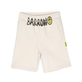 Barrow Kids Short Crema con Stampa Logo per Bambini frontale