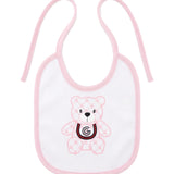 Gabriella Gucci Kids Bavagliolo Teddy con Monogramma per Neonate