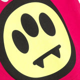 Barrow Kids T-shirt Fucsia con Stampa Logo e Smile per Bambine