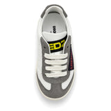 DSQUARED2 Kids Sneaker Bassa Bianca con Inserti Grigio per Neonati
