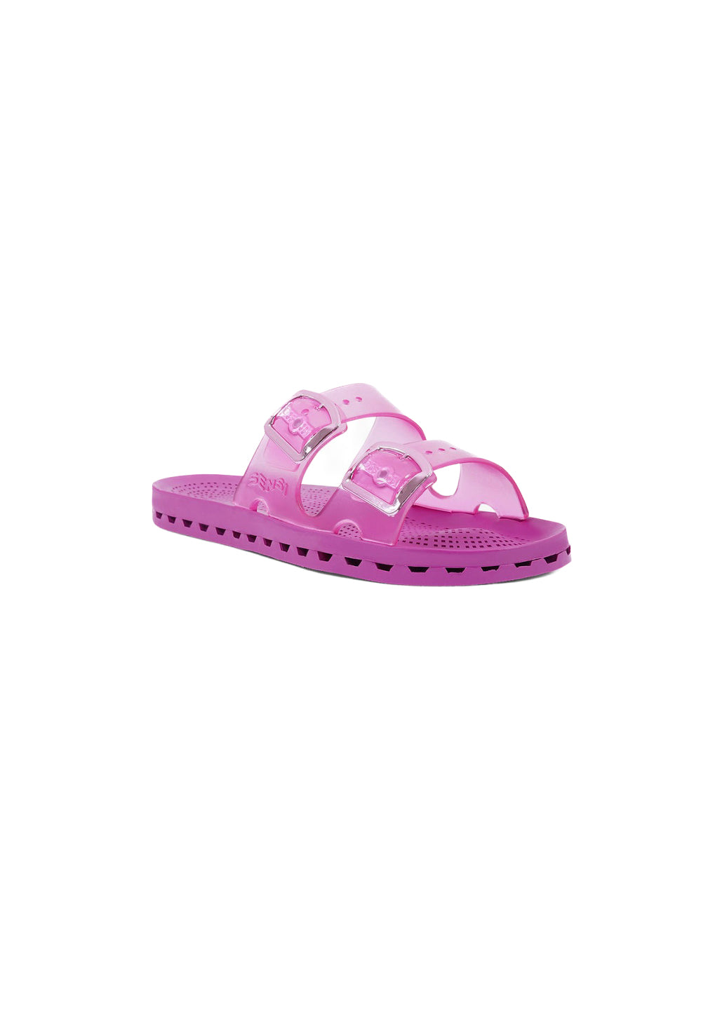 Sensi Kids Jelly Sandalo Magenta Doppia Fascia per Bambine (fronte)