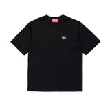 Diesel Kids T-shirt Nera con Micro Oval D per Bambini
