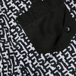 Diesel Kids Costume Boxer Nero con Logo Monogram per Bambini