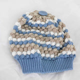 Marlù Cappello Celeste/Ecru per Neonati