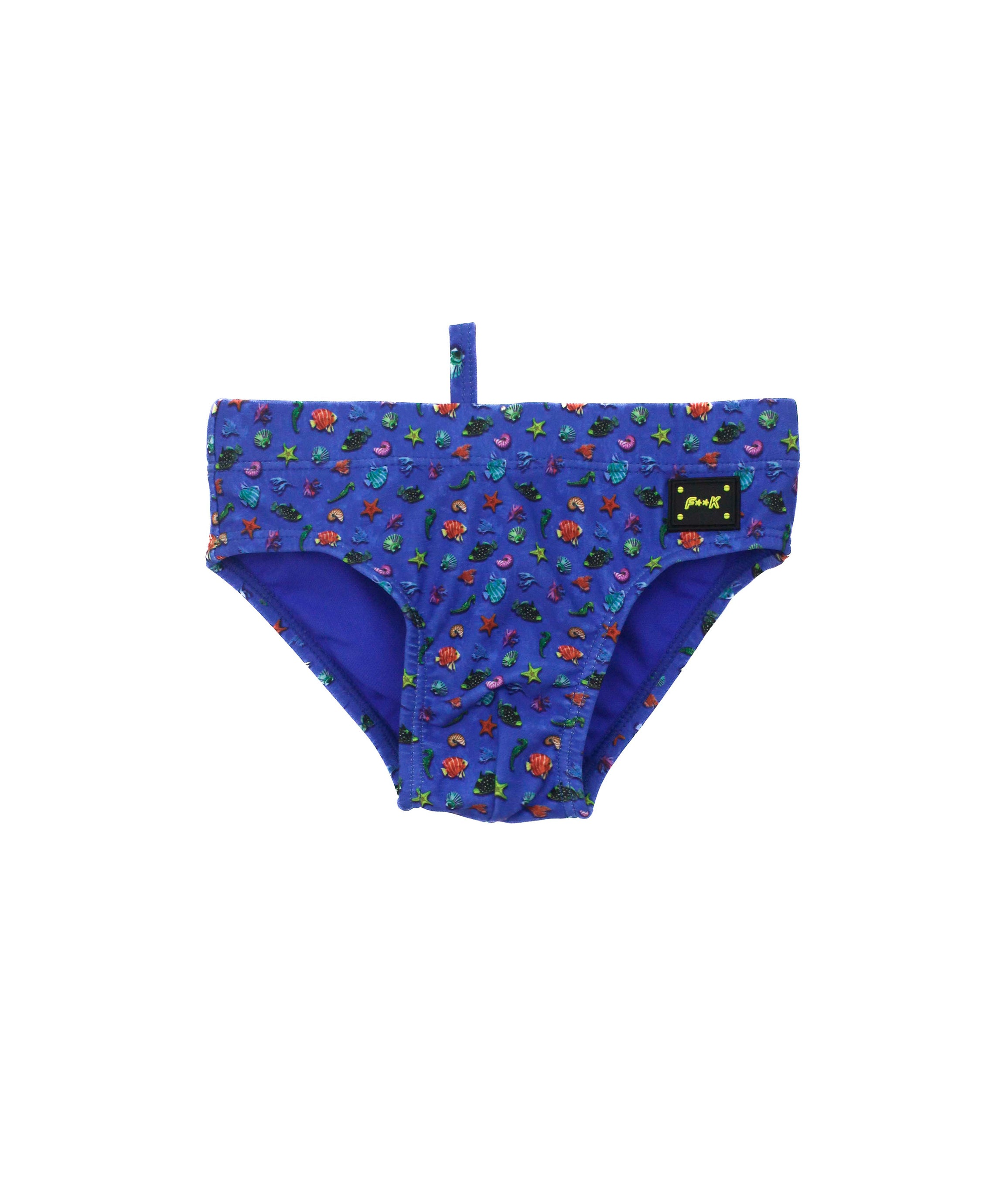 EffeK Costume Slip Fantasia Turtles Blu per Neonati (fronte)