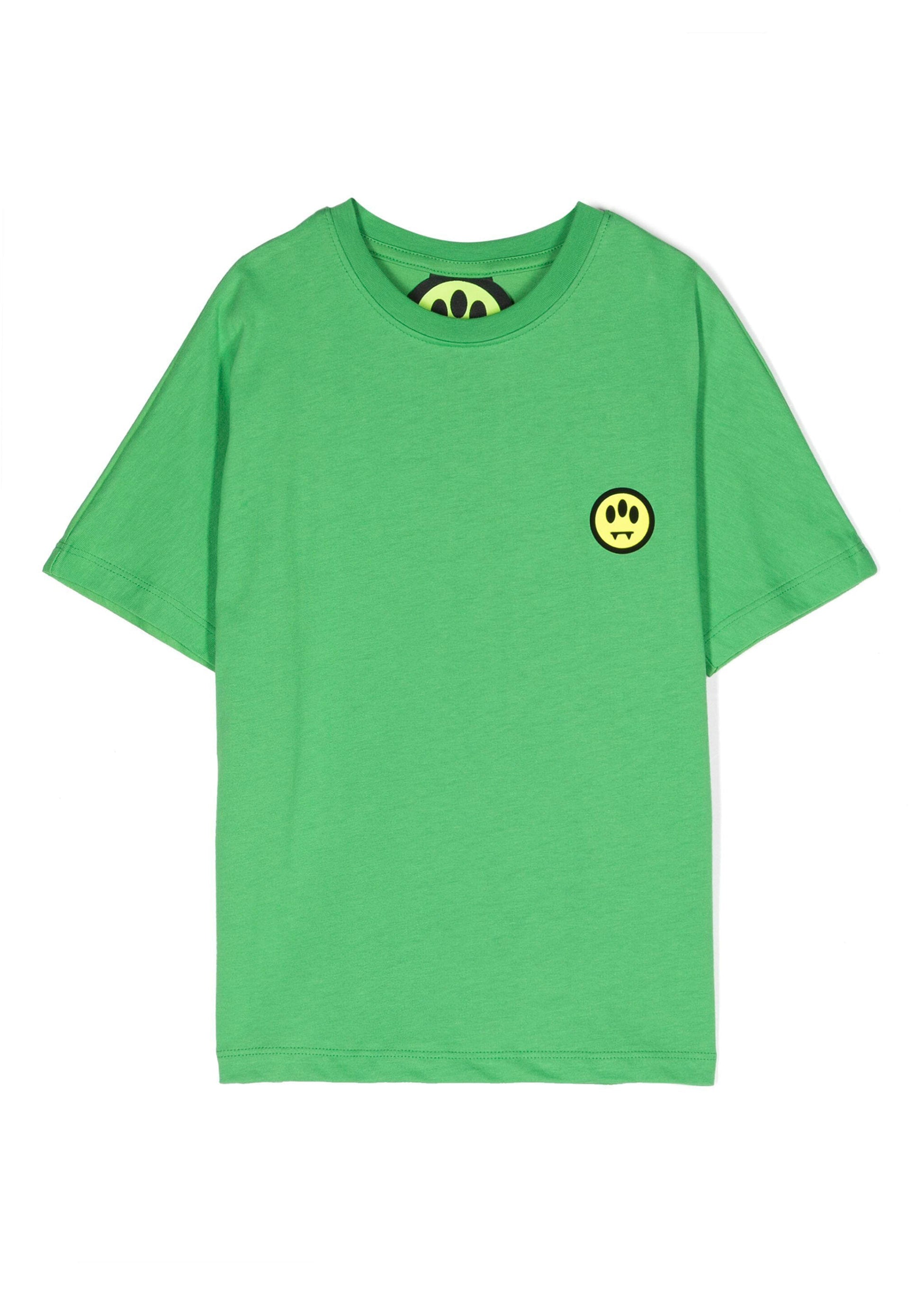 Barrow Kids T-shirt Verde con Stampa fronte