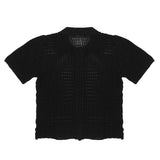 I'M Brian Kids Polo Camicia Traforata Nera per Bambini
