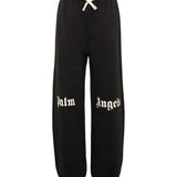 Palm Angels Kids Pantalone Nero con Logo per Bambini