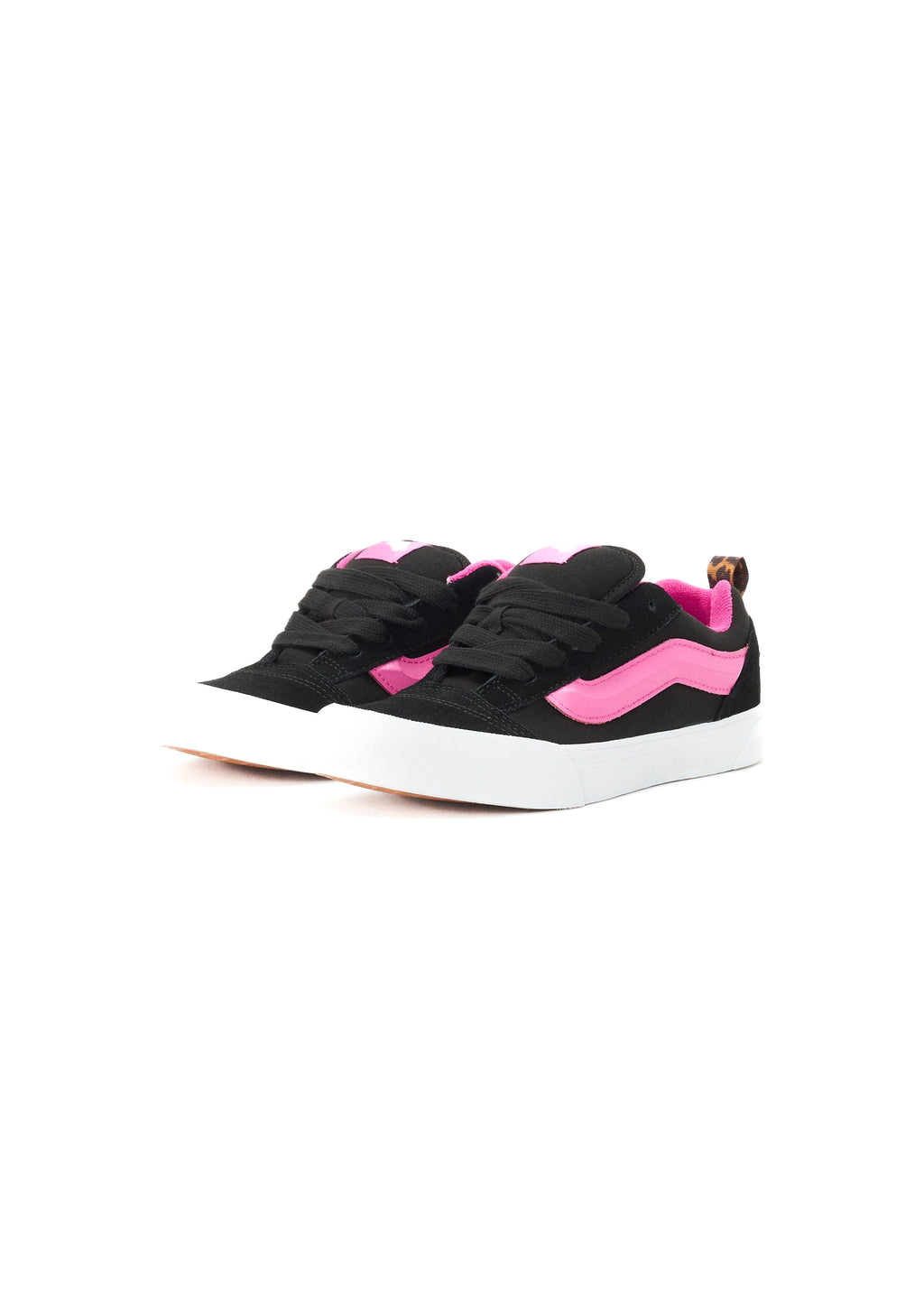 Vans Kids Knu Skool Nero/Fucsia per Bambine