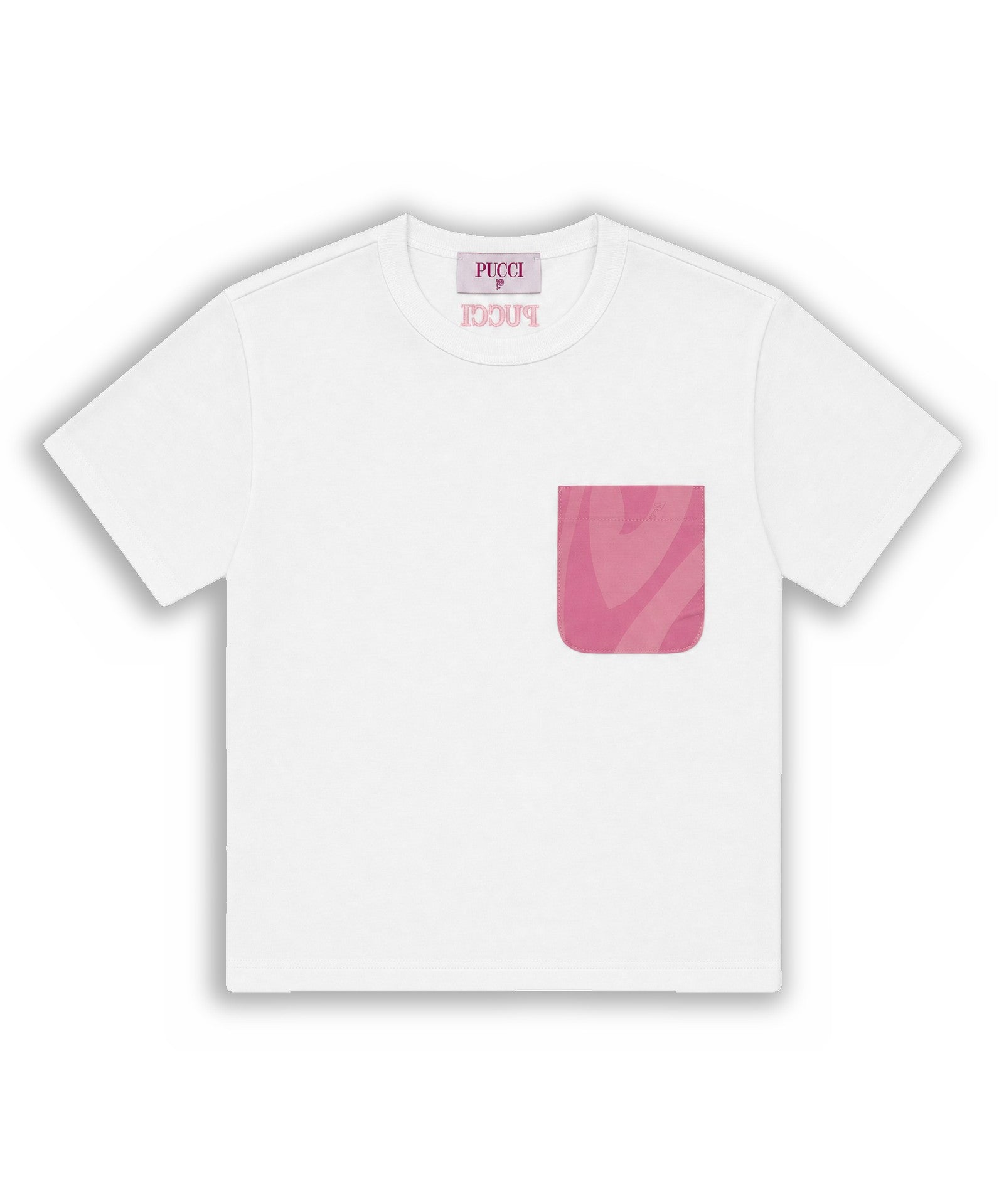 EMILIO PUCCI Kids T-shirt con Taschino Rosa per Bambini