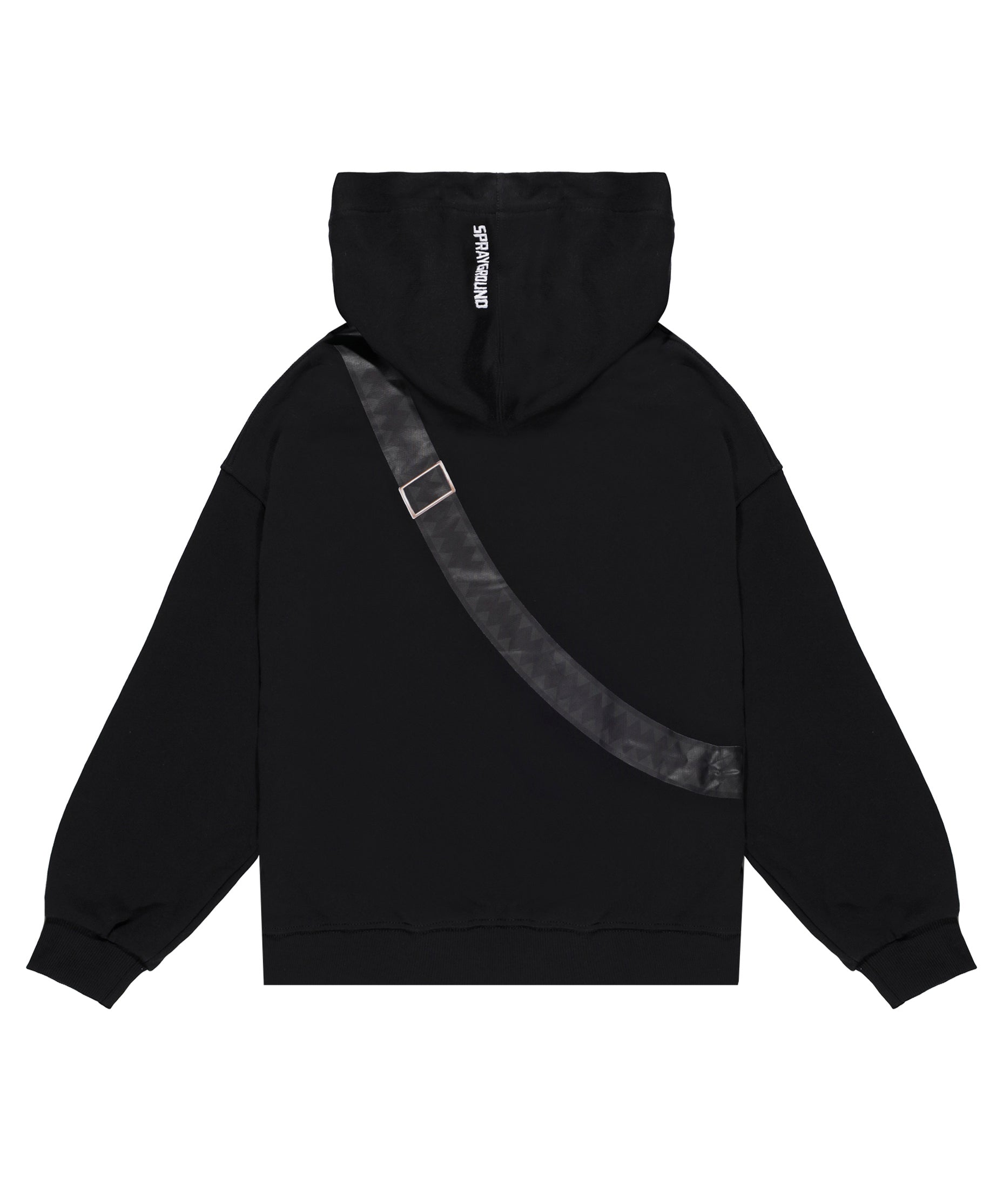 Sprayground Kids Felpa Nera con Cappuccio Pouch per Bambini
