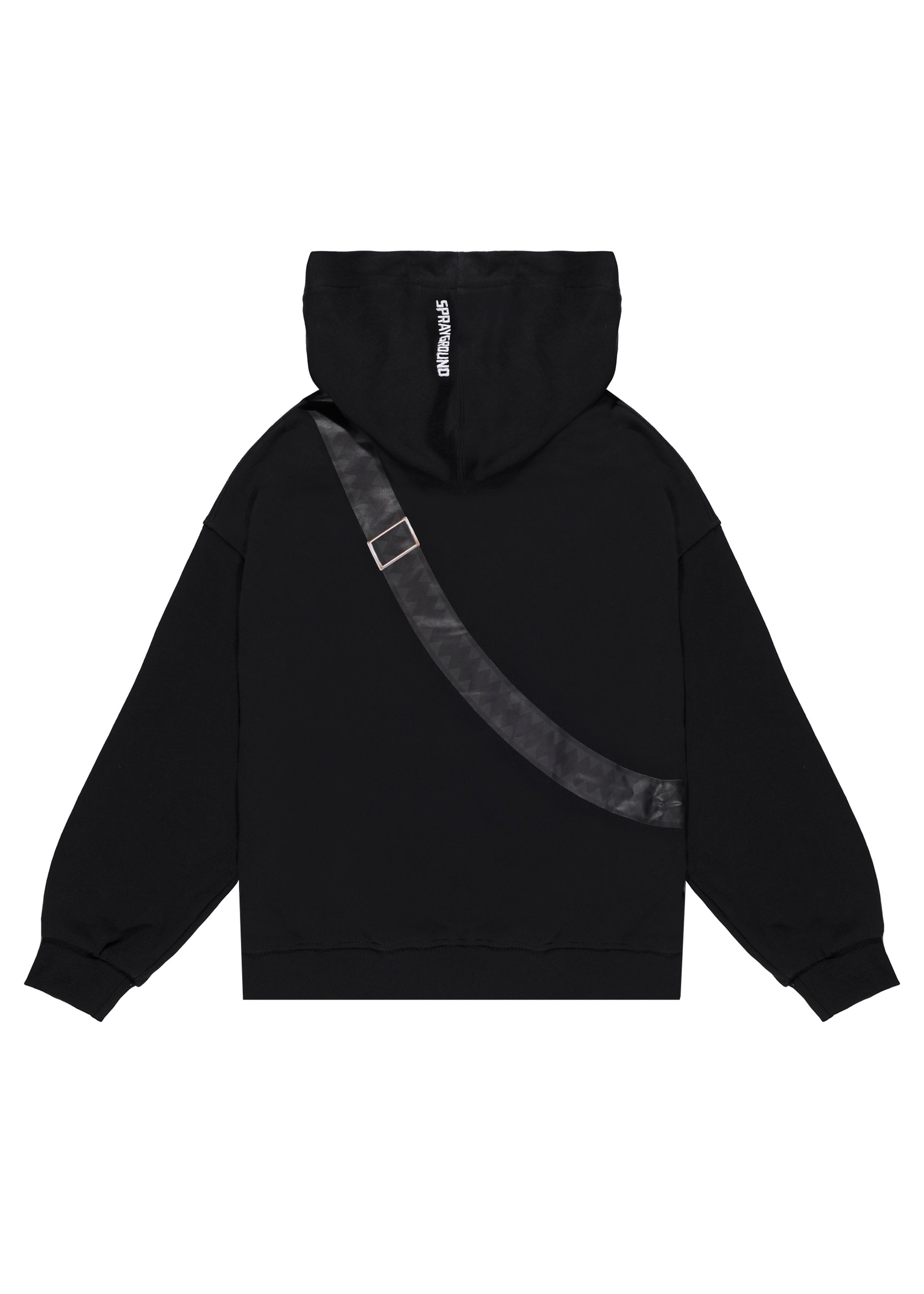 Sprayground Kids Felpa Nera con Cappuccio Pouch per Bambini