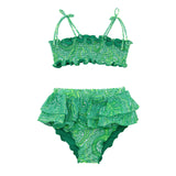 EffeK Costume Bikini a Fascia Fantasia Verde