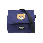 Moschino Kids Borsa Mamma Blu Teddy Bear con Fasciatoio