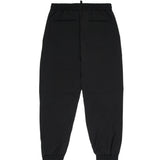 Dsquared2 Kids Pantalone di Tuta Nero Elasticizzato con Dettaglio Scritta Logo per Bambini
