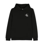 Calvin Klein Kids Felpa Nera con Cappuccio per Bambini