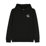 Calvin Klein Kids Felpa Nera con Cappuccio per Bambini
