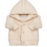 Barcellino Kids Giacca Teddy Beige con Cappuccio per Neonato