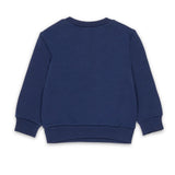 Dsquared2 Kids Felpa Blu con Stampa per Neonati