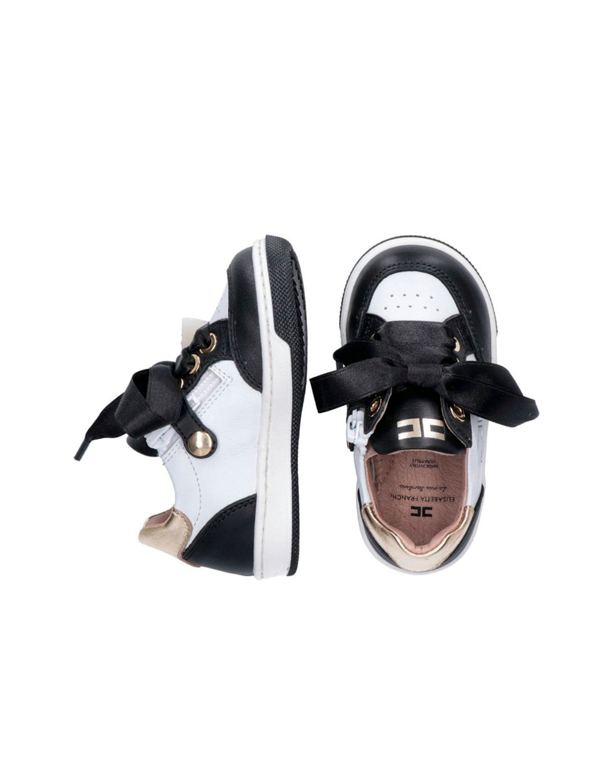 Elisabetta Franchi La Mia Bambina Sneakers Nere/Avorio per Bambine
