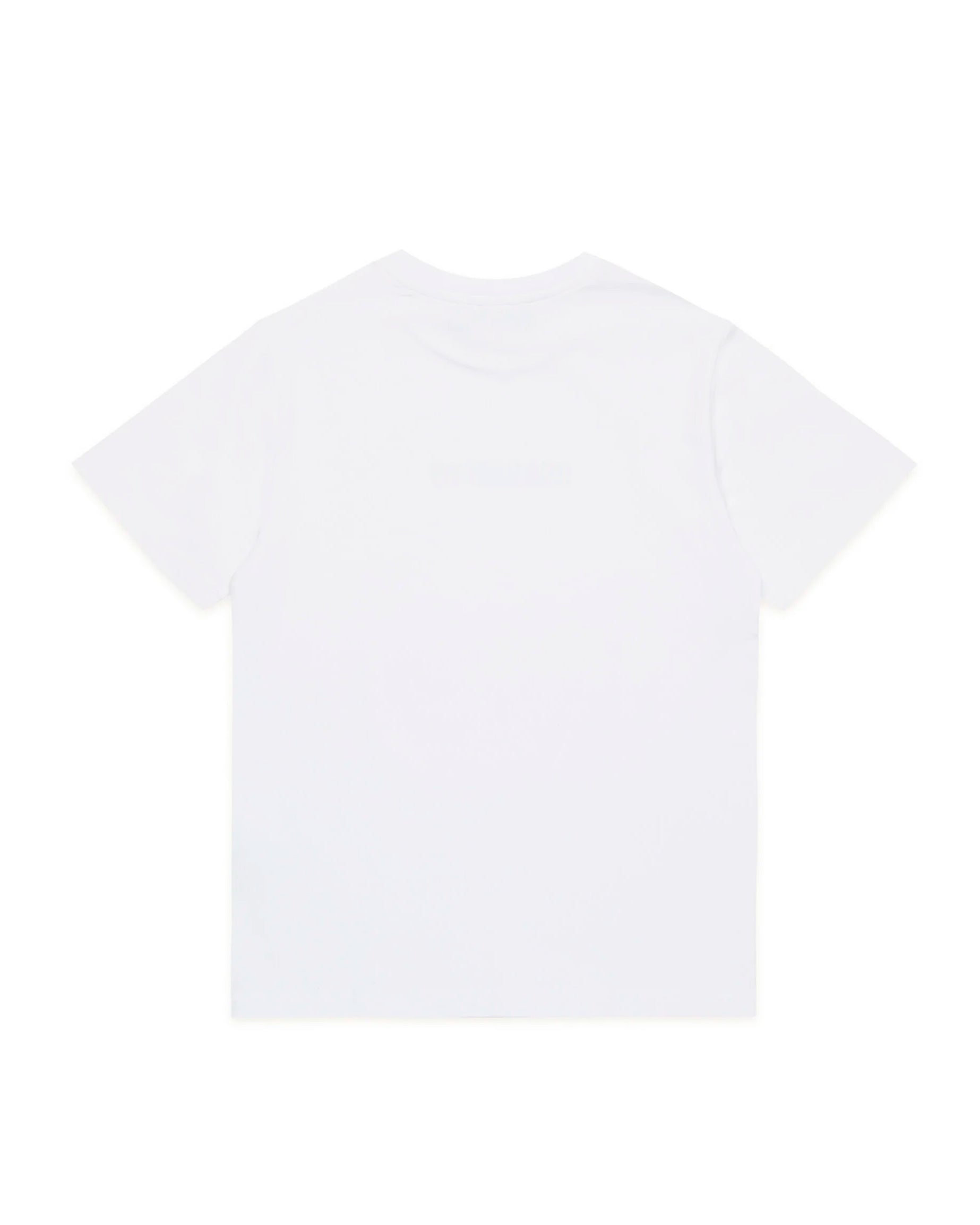 Dsquared2 Kids T-Shirt Bianca con Logo a Contrasto Nero per Bambini