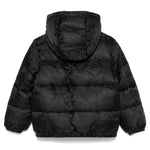 Moschino Kids Giubbino Nero con Logo Jacquard per Bambini (retro)