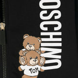 Moschino Kids Black Zip Up Hoodie for Kids