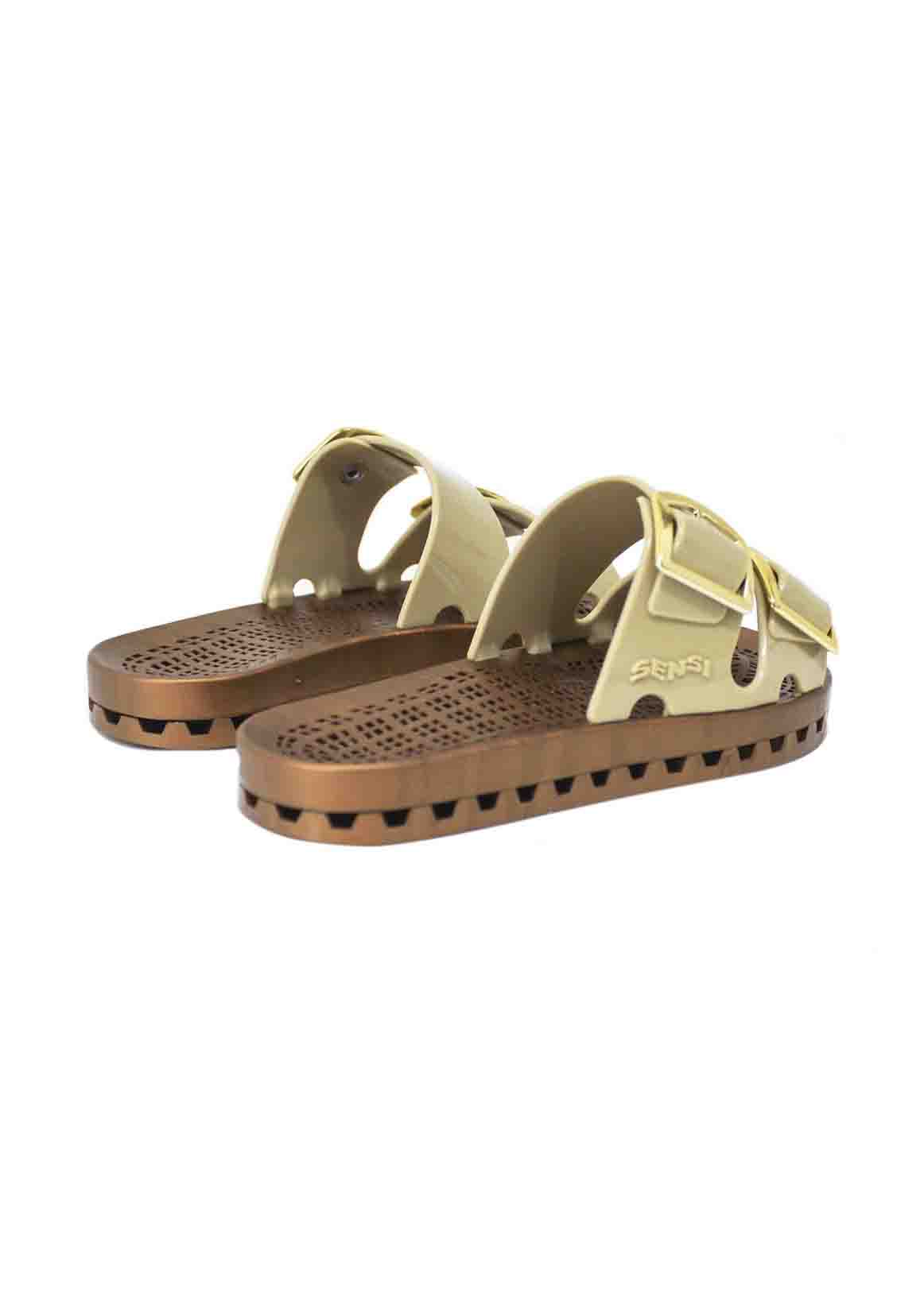 Sensi Kids Prestige Sandalo Beige Doppia Fascia per Bambine