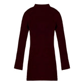 Twinset Kids Abito Lungo Bordeaux con Logo per Bambine