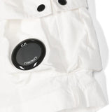 C.P. Company Kids Short Cargo Bianco con Applicazione Logo per Bambini