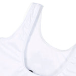 Moschino Kids Costume Monokini Bianco con Logo Teddy Bear per Bambine (dettaglio)