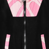 Emilio Pucci Kids Felpa con Zip Nero e Rosa per Bambine